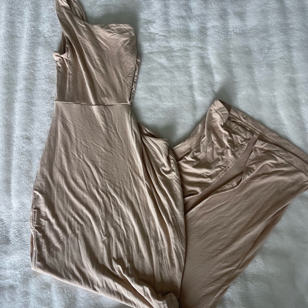 JLUXLABEL Soft Beige knit one sleeve